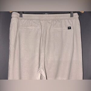 GAP NWOT Linen-Blend Wide-Leg Pull-On Pants S